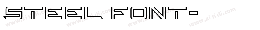 Steel font字体转换